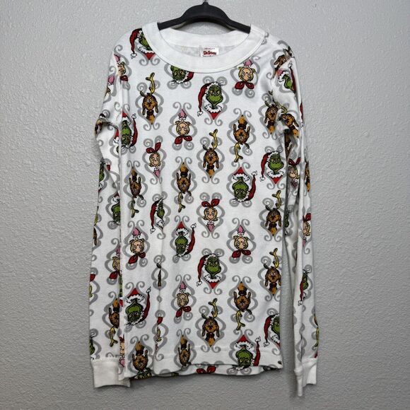 Hanna Andersson Grinch Boys Girls Grinch Mix It Up Pajamas Long Johns 8 Yr - Picture 2 of 6